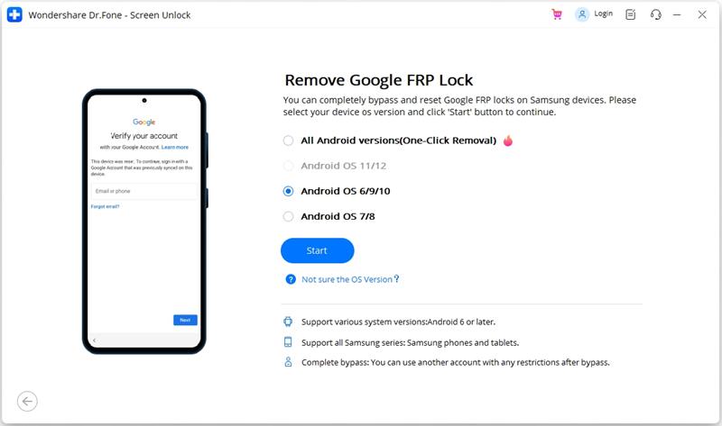 frp bypass tools-Dr.Fone - Bildschirm entsperren (Android)
