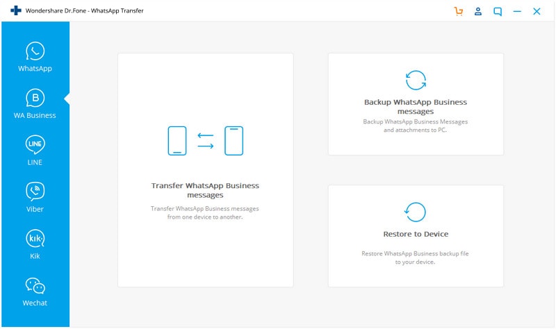 transferencia de whatsapp business de drfone