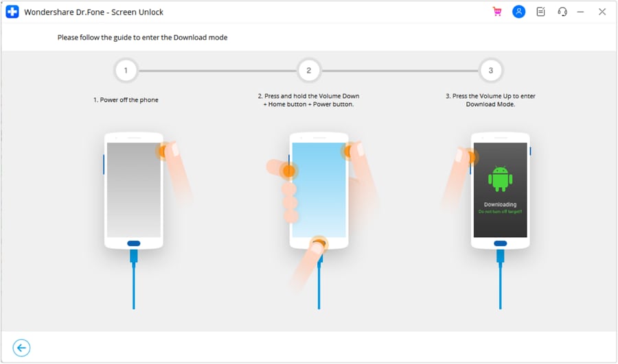 best way to unlock Android fingerprint lock-Type the download mode
