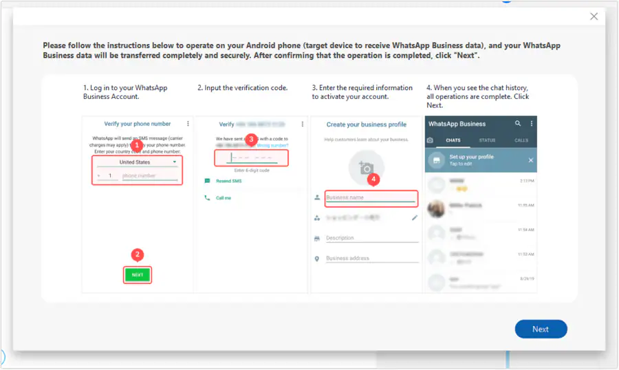 impostare un nuovo profilo aziendale whatsapp