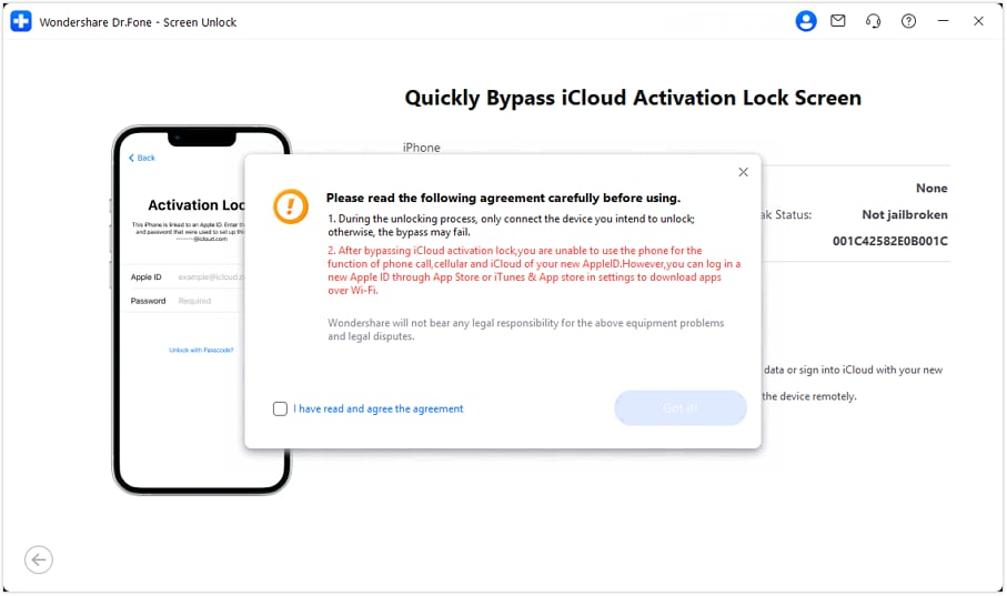 prompt to connect the device