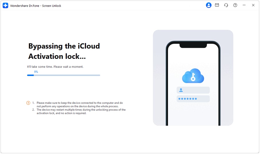 activation lock removal in progress