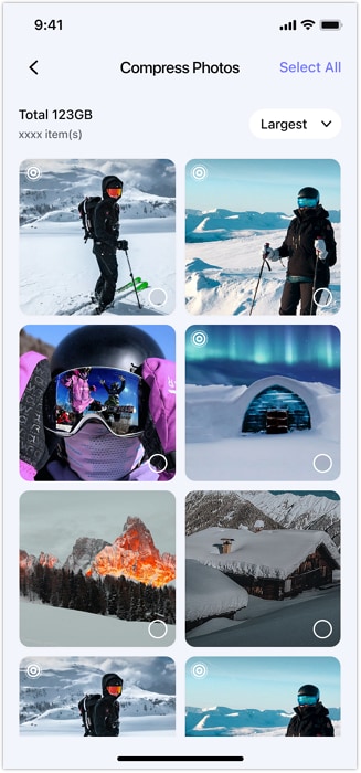 hhow to compress photos using photo cleaner app