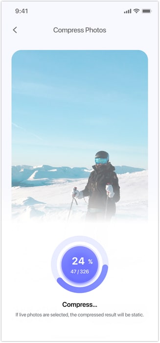 how to reduce picture size on iphone using photo cleaner app