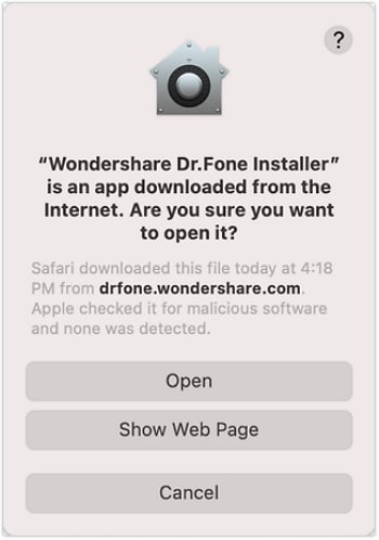 Dr.Fone auf dem Mac installieren
