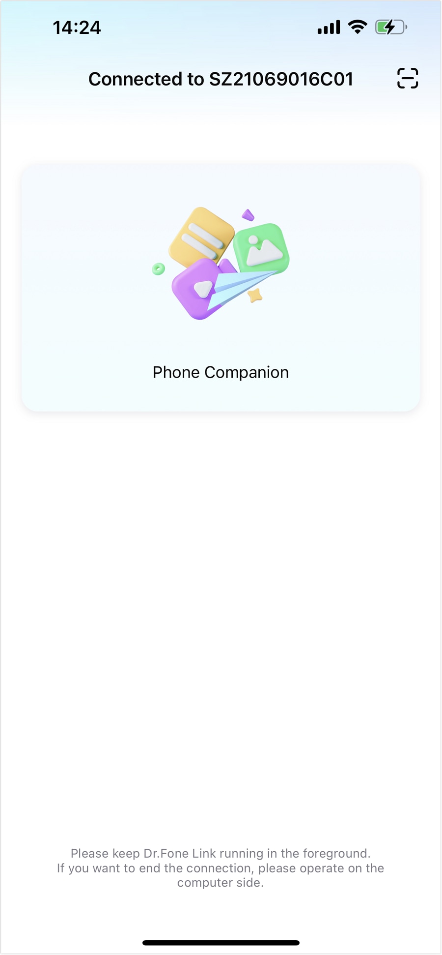  phone companion feature displayed