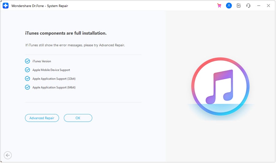 fix iTunes error 2009 in advanced mode