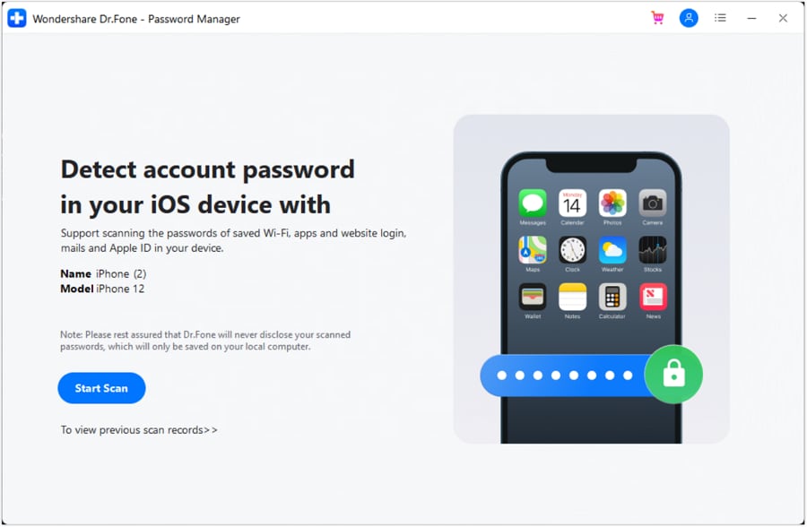 funzione di password manager