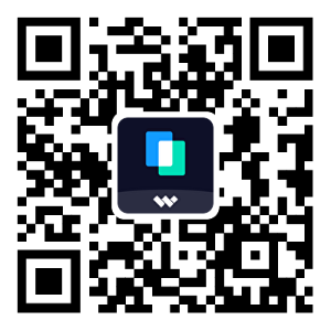 Código QR do app MobileTrans para iOS