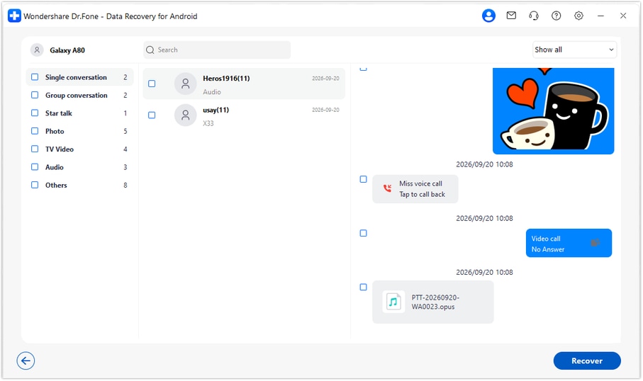Previsualizar conversaciones y archivos adjuntos de WhatsApp