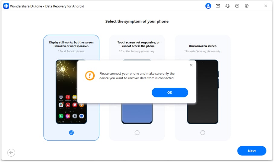 connect only the target device