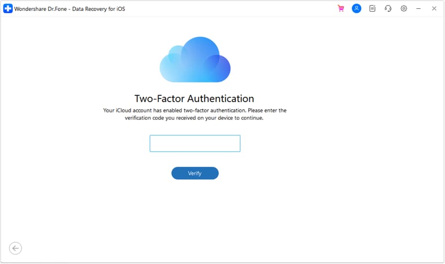 Sign in to retrieve photos from icloud
