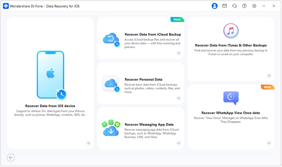 initiate icloud data recovery