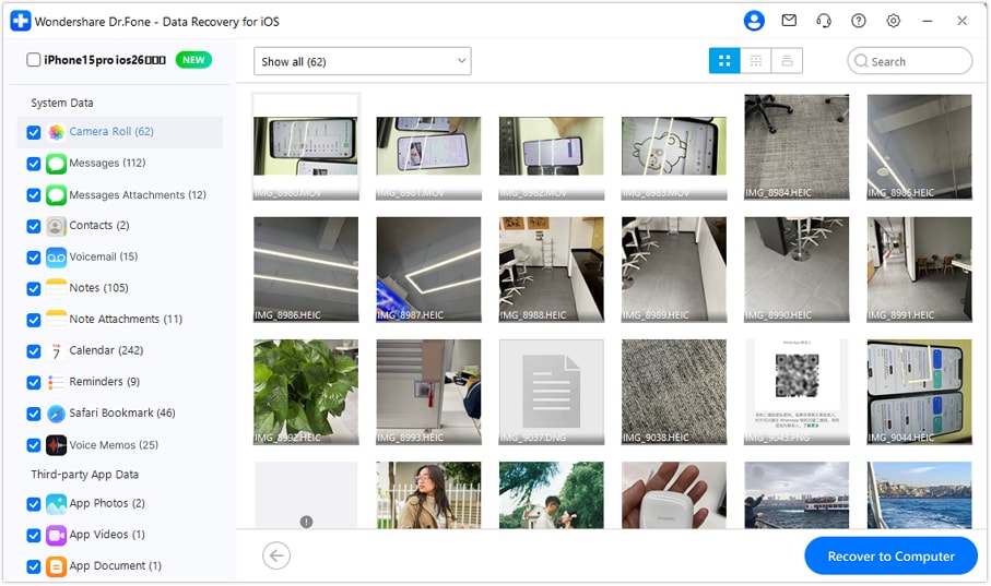 preview camera roll