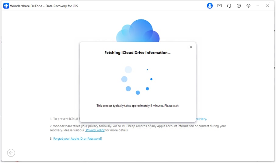 get icloud drive information