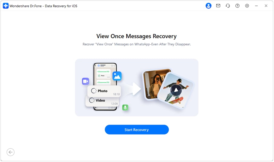 start the recovery process ios