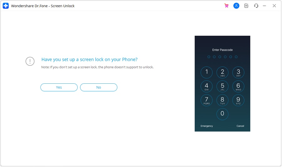 validate iphone screen lock set up