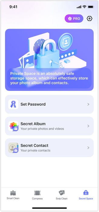 secret space in photo cleaner