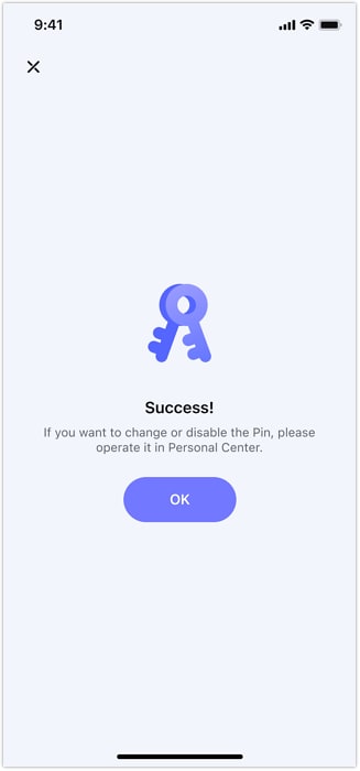 set pin for secret photo album