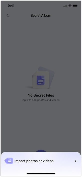 hide photos in ios