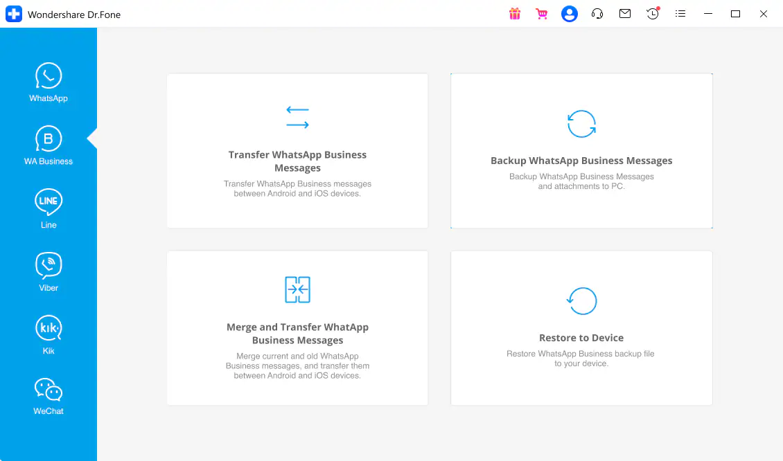 dr.fone whatsapp business transfer tools
