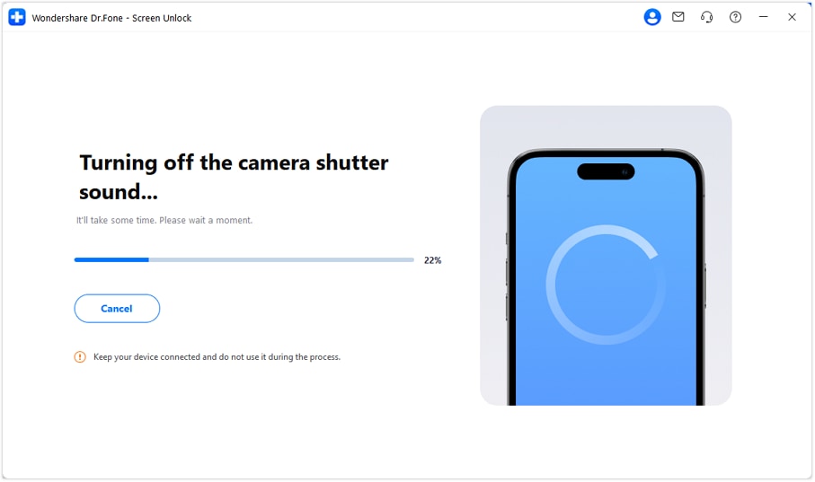 enter the camera sound removal process