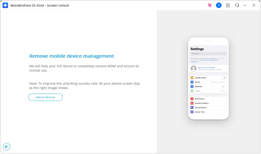 iphone remote management removal