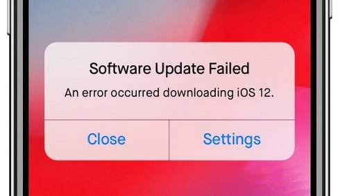 iOS 13 problem - software update fails