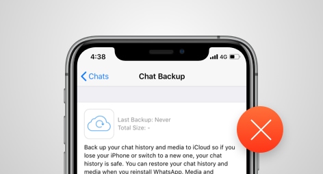 whatsapp backup hängt auf ios fest
