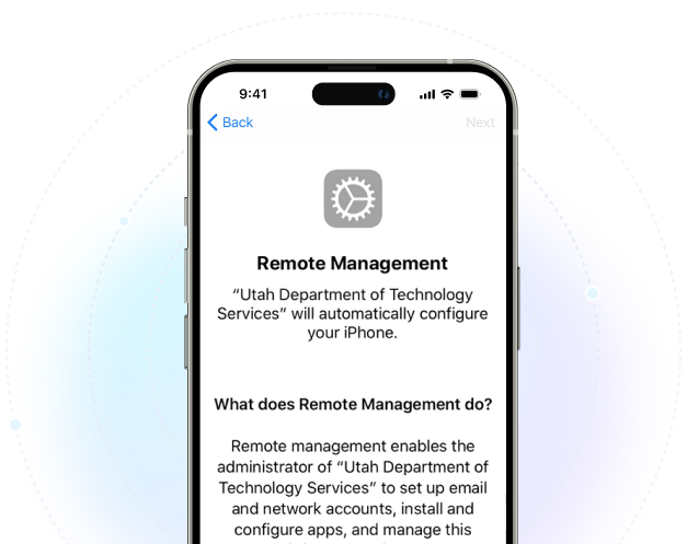 remove remote management iphone
