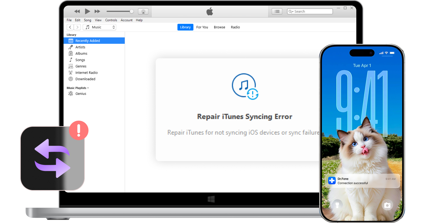 fix itunes syncing errors