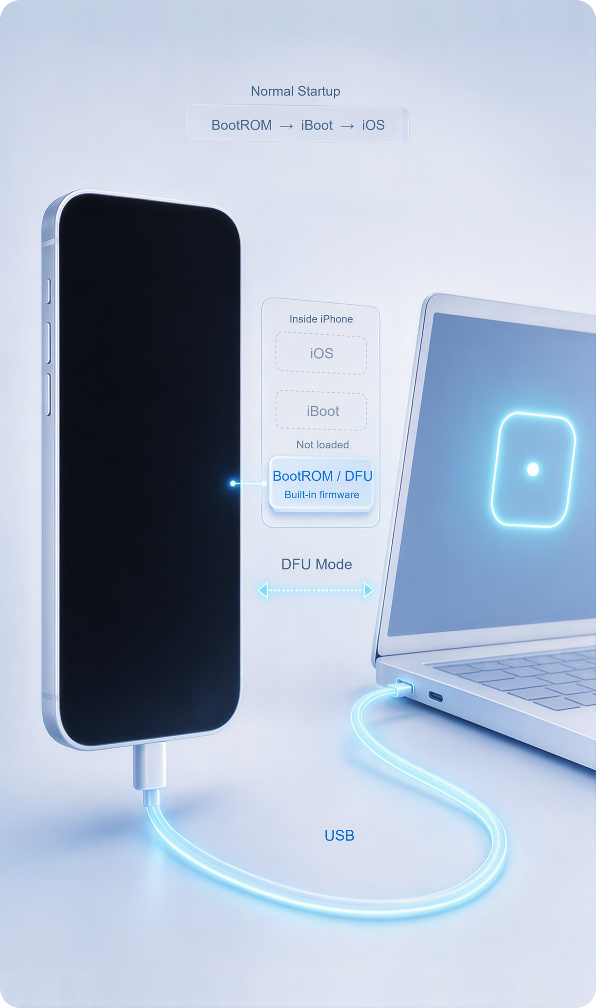 iPhone DFU firmware communication