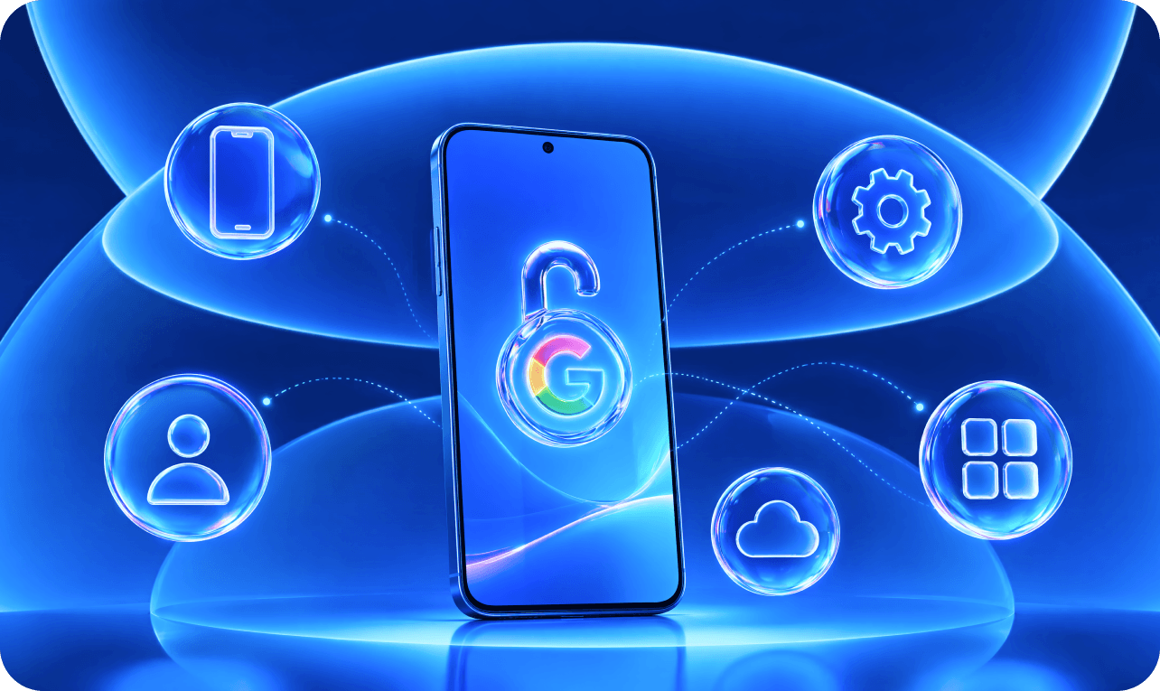 Android phone with FRP lock icons