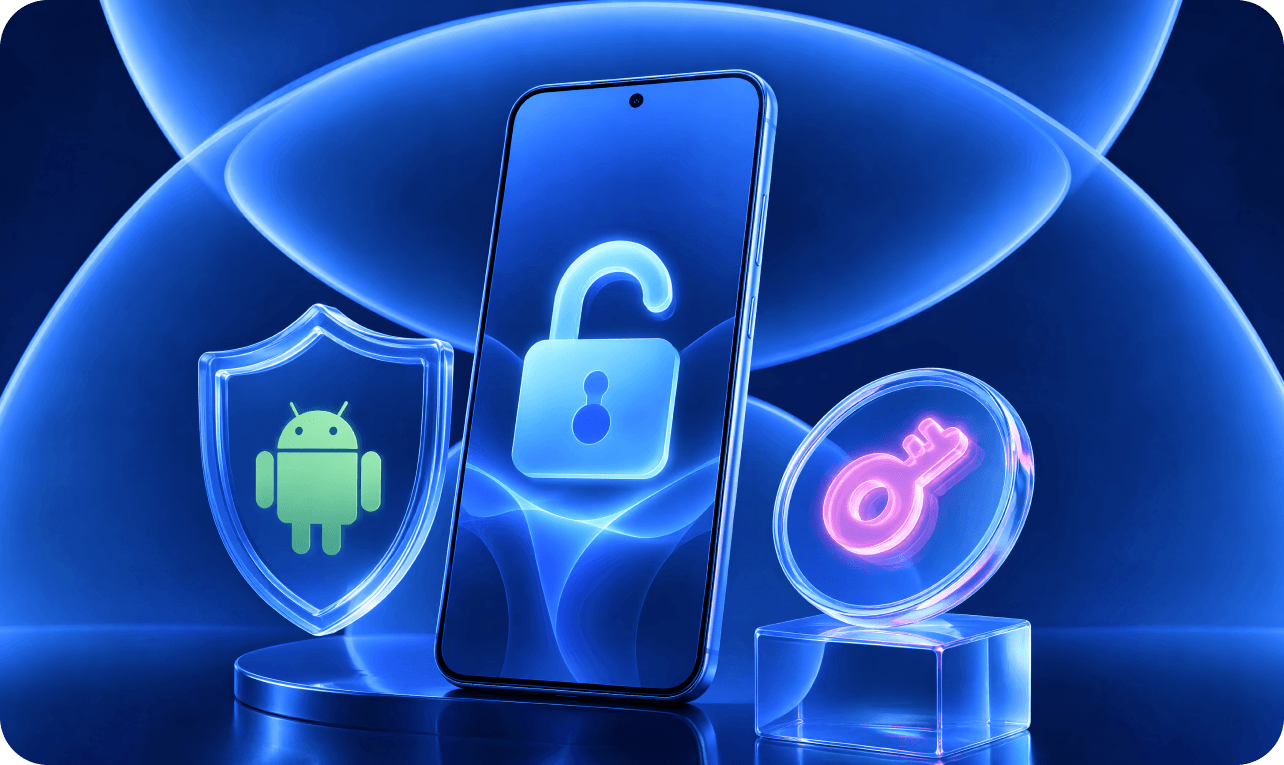 Android phone with FRP lock icons