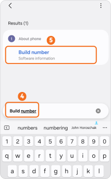 Open About phone on Android