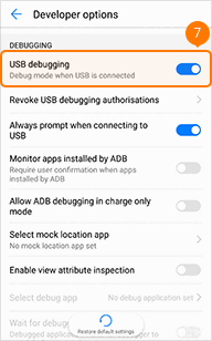 Turn on USB debugging on Honor phone