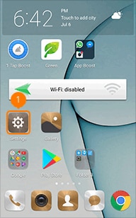 Open Settings on your Huawei P9