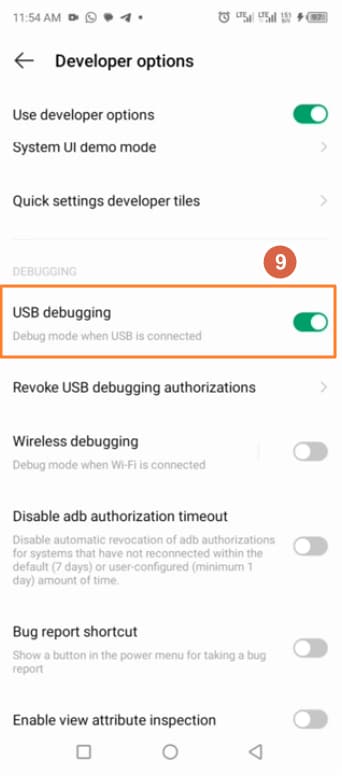 Turn on USB debugging on Infinix phone