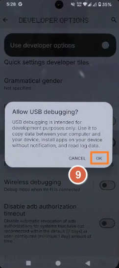 Turn on USB debugging on Nothing Phone