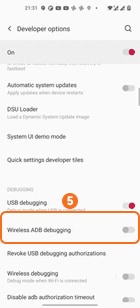 Turn on USB debugging on OnePlus OxygenOS