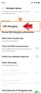Turn on USB debugging on Realme phone