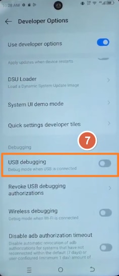 Turn on Use developer options on Tecno phone