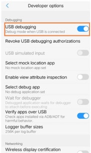 Tap OK to allow USB debugging on older Vivo phone