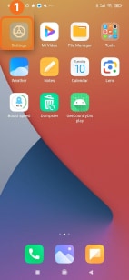 Open Settings on Xiaomi MIUI