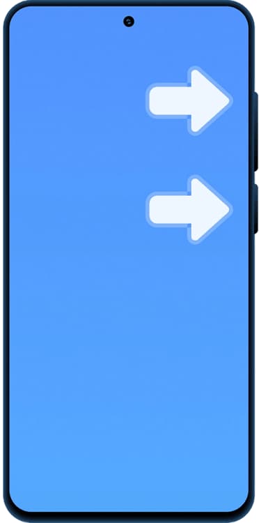 Press and hold Power and Volume Up
