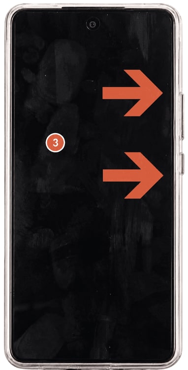 Press and hold Power and Volume Down