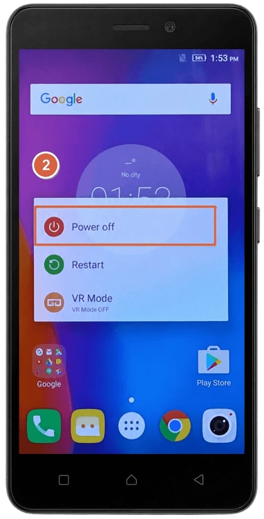 Power off your Lenovo device