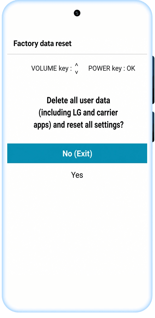 enter lg recovery mode