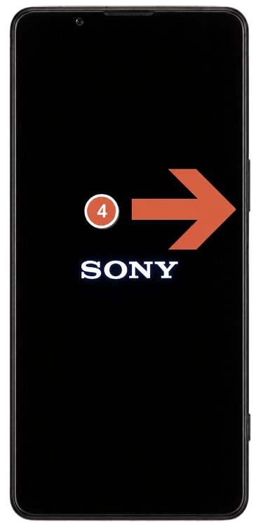 Sony or Xperia logo appears