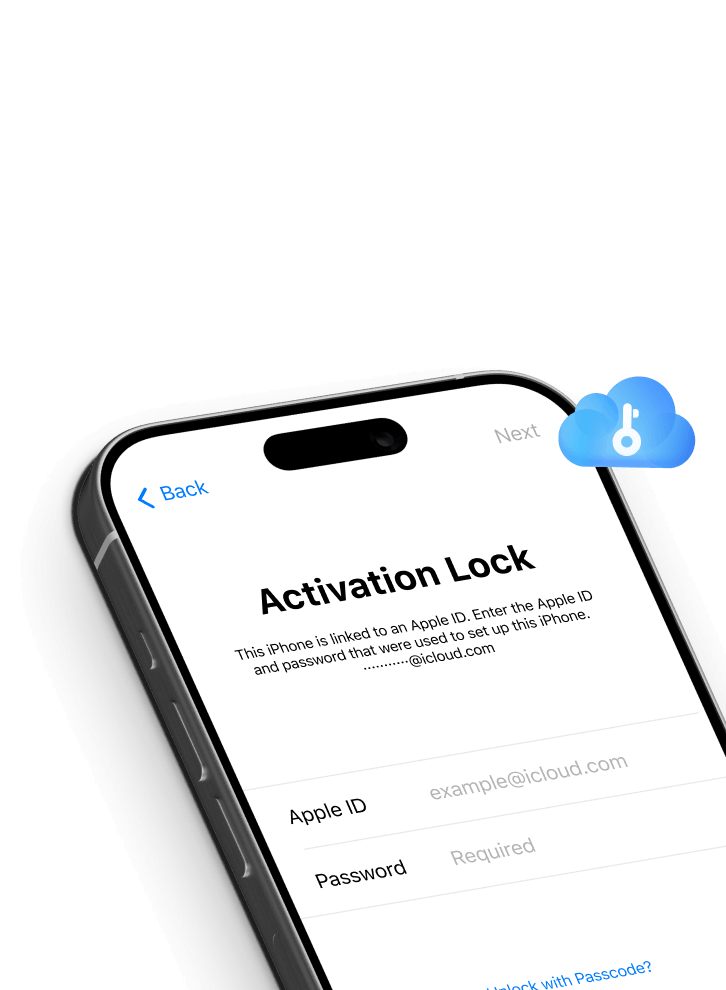 iPhone activation lock screen